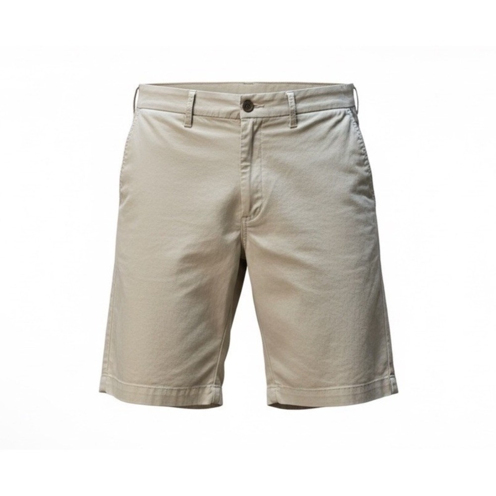 Lands' End Chino Shorts Mens 38 Khaki Linen Old Money‎ Minimalist Coastal Preppy